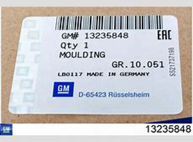 Listwa ochronna szyby przedniej do Opel Zafira B A05