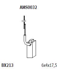 AMS0032 Magneti Marelli Szczotka alternatora