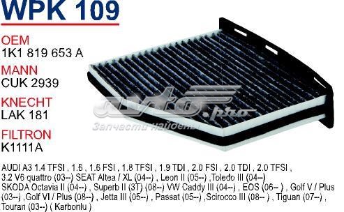Filtr kabiny WPK109 Wunder