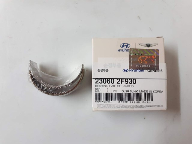 Do koszyka Panewki korbowodowe wału korbowego, zestaw, standardowe (STD) Hyundai Santa Fe III DM