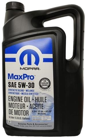 Olej do silnika Chrysler 68518205AA cena, od 57,15 USD