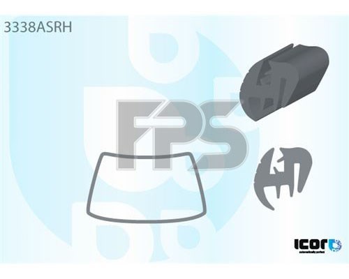 Uszczelka szyby przedniej do Fiat Uno  146A