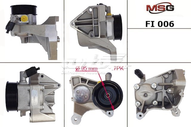 Pompa wspomagania hydraulicznego kierownicy Iveco 504046460