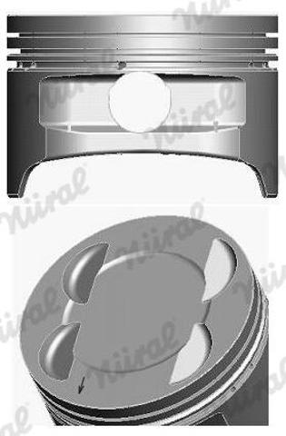 Tłok, komplet na 1 cylinder, 2. naprawa (+0,50) 8714130720 Nural