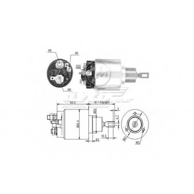 ZM675 ZM elektromagnes rozrusznika