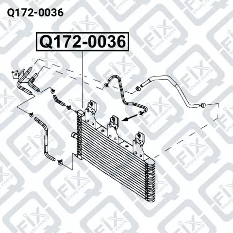 Chłodnica automatycznej/mechanicznej skrzyni biegów Q-fix Q1720036 cena, od 145,27 USD