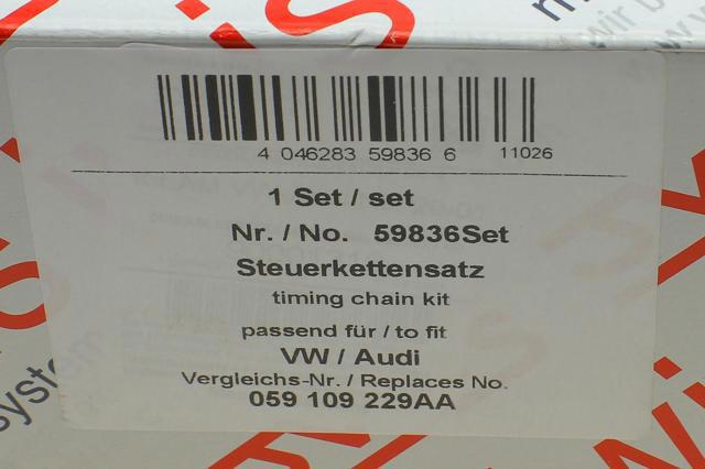 Łańcuch rozrządu, zestaw 59836SET AIC
