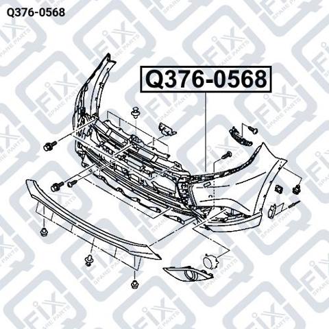 Zderzak przedni Q-fix Q3760568 cena, od 122,35 USD
