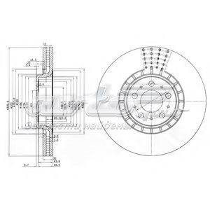 BG9783C Delphi tarcza hamulcowa przednia