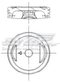 Pierścienie tłokowe na 1 cylinder, STD. Mahle Original 011RS001090N0