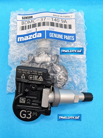 Do koszyka BDMC37140 Mazda Czujnik ciśnienia w oponach