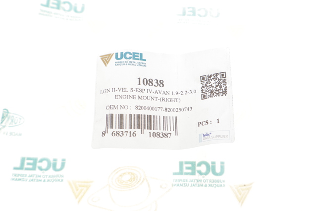 10838 Uc-el Wspornik prawej poduszki (podpory) silnika