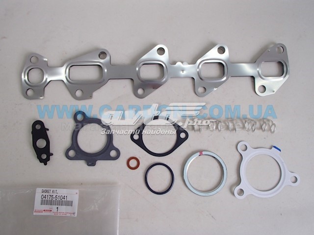 Do koszyka 0417551041 Toyota Uszczelka turbiny, zestaw montażowy