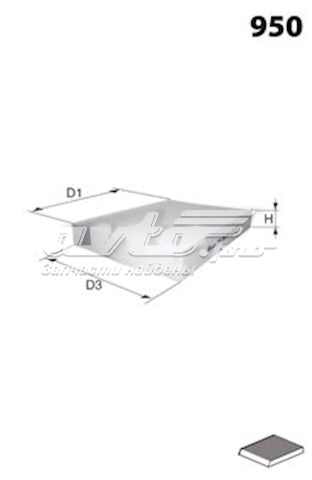 ELR7291 Mecafilter Filtr kabiny