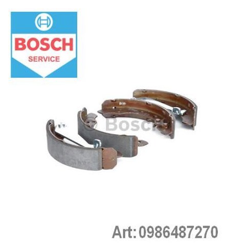 Do koszyka 986487270 Bosch Klocki hamulcowe tylne bębnowe