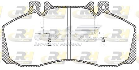 224500 Road House Okładziny (klocki) do hamulców tarczowych tylne