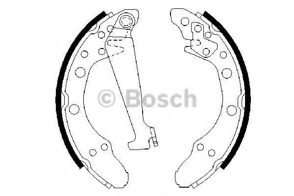 Klocki hamulcowe tylne bębnowe 986487270 Bosch