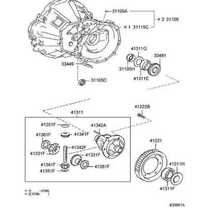 Mechaniczna skrzynia biegów w komplecie do Toyota Corolla  E15