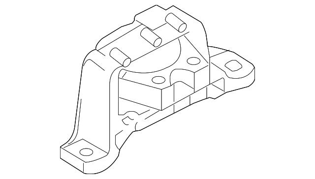 Poduszka (podpora) silnika prawa Mazda BBN339060B