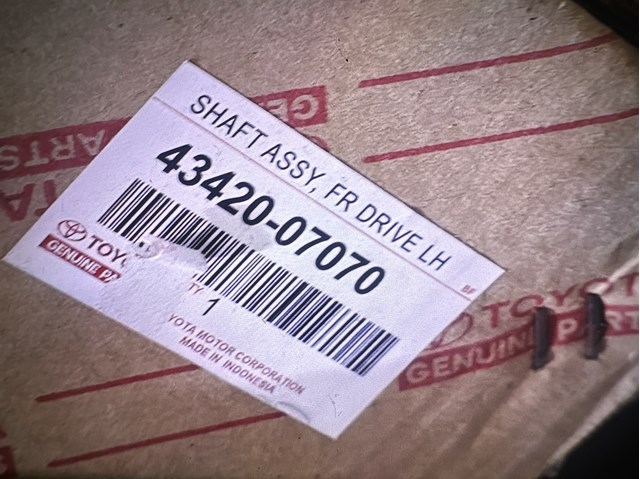 665285 Cardone Półoś napędowa przednia lewa