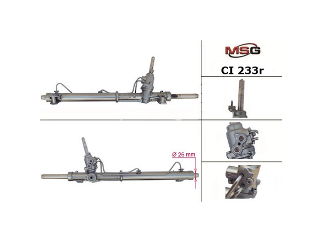 Listwa kierownicza (maglownica) MSG Rebuilding CI232R