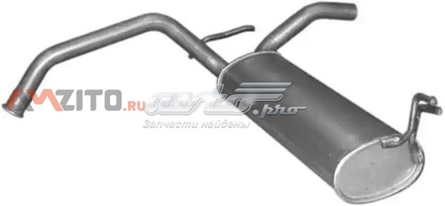 Do koszyka 04235 Polmostrow Tłumik, tylna część