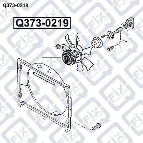 Sprzęgło wiskotyczne wentylatora chłodzenia do Mazda E 2000/2200 SR2