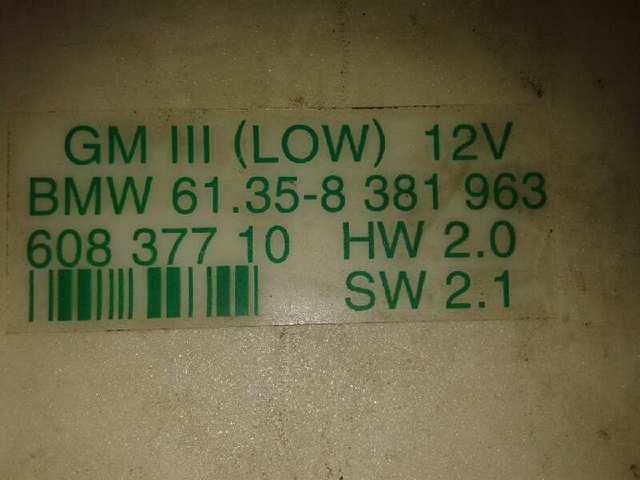 Blok komfortu BMW 5 sedana (E39) (1995 - 2003) cena, od  