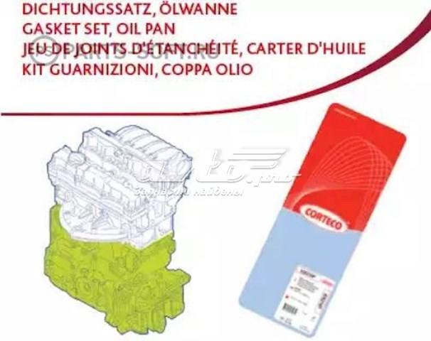 427033P Corteco Zestaw uszczelek silnika dolny
