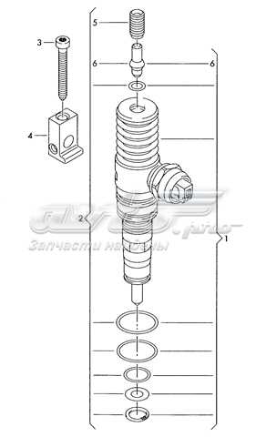 Wtryskiwacz paliwa VAG 03G130073BX cena, od 134,16 USD