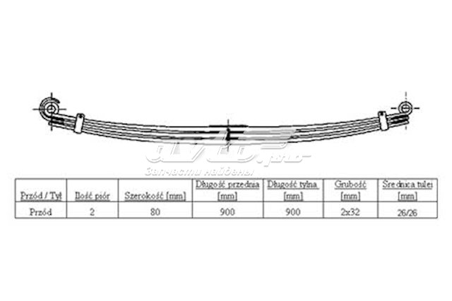 Resor przedni Weweler F017T689ZA75 cena, od 340,54 USD