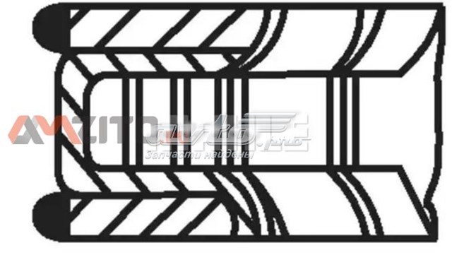 Pierścienie tłokowe na 1 cylinder, STD. Mahle Original 028RS001260N0 cena, od 23,15 USD