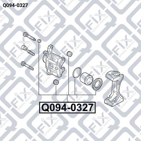 Q0940327 Q-fix Zestaw naprawczy zacisku hamulcowego przedniego