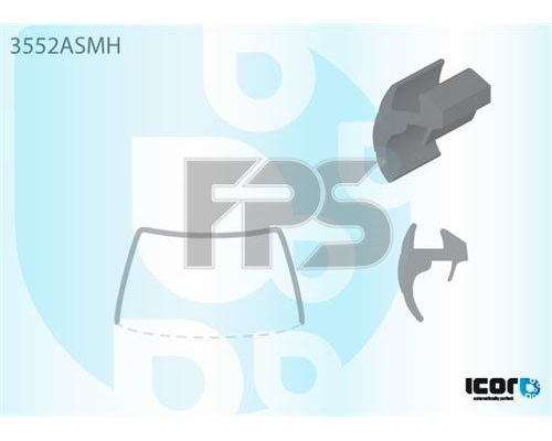 Uszczelka szyby przedniej do Ford Fiesta Mk4 JAS, JBS