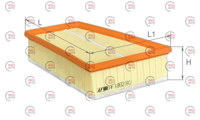 Filtr powietrza Alpha Filter AF1882 cena, od 8,76 USD
