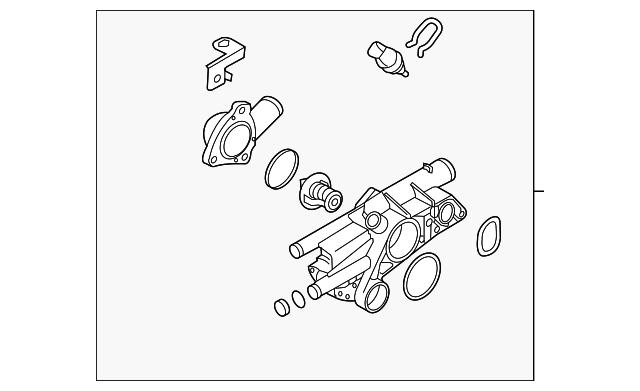 Do koszyka Obudowa termostatu KIA Sorento II XM