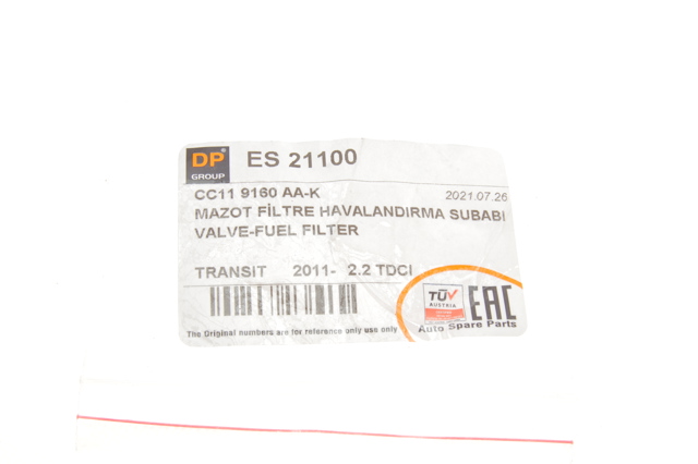 Filtr paliwa DP Group ES21100 cena, od 10,16 USD