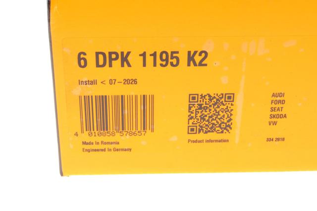 Pasek napędowy mechanizmów, zestaw Continental/Siemens 6DPK1195K2 cena, od 78,01 USD