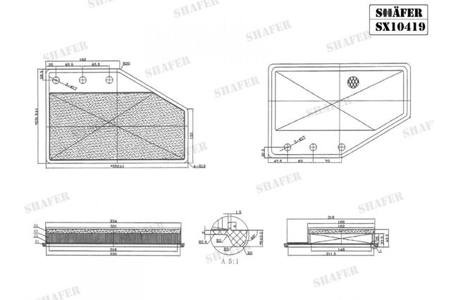 SX10419 Shafer Filtr powietrza