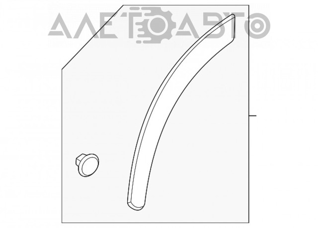 Poszerzenie (nakładka) reperaturki błotnika przedniego lewy Nissan/Infiniti 638616RA0A cena, od 47,06 USD