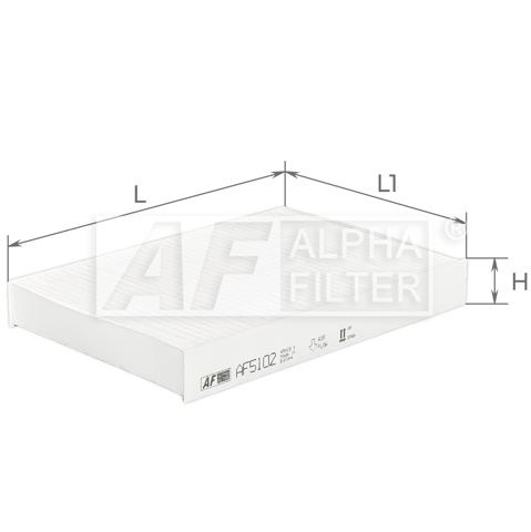 Filtr kabiny Alpha Filter AF5102 cena, od 12,01 USD