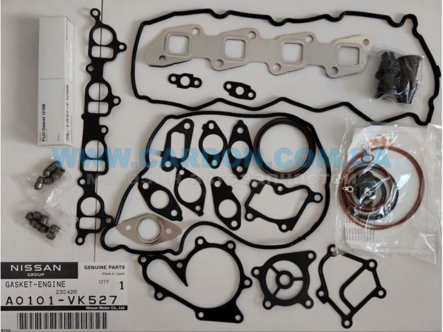 Zestaw uszczelek silnika pełny A0101VK527 Nissan/Infiniti