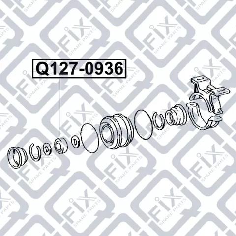 Łożysko podwieszane półosi przedniej Q1270936 Q-fix