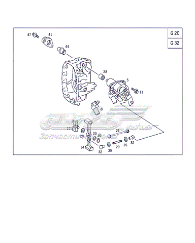 A9032600009 Mercedes mechanizm zmiany biegów (cięgno)