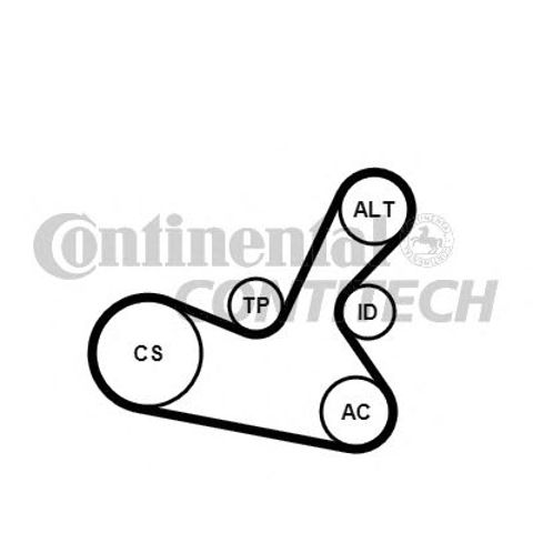 5PK1300K1 Continental/Siemens pasek napędowy mechanizmów, zestaw