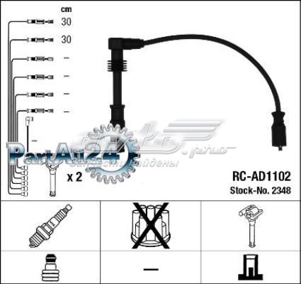 Zestaw przewodów wysokiego napięcia NGK RCAD1102 cena, od 33,28 USD