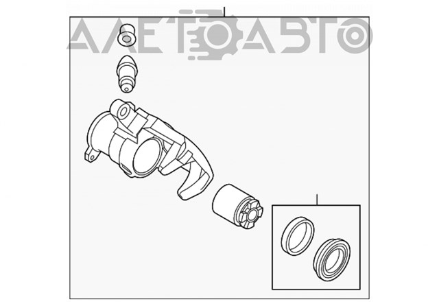 Do koszyka Zacisk hamulcowy tylny lewy Mazda CX-9  TC