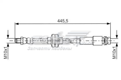 LH7143 Delphi przewód hamulcowy tylny