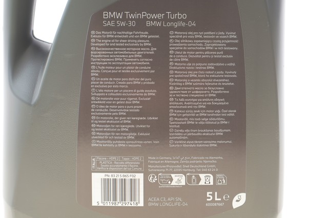83215B65F02 BMW Olej do silnika