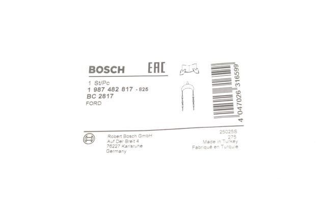 Linka hamulca ręcznego tylna lewa 1987482817 Bosch